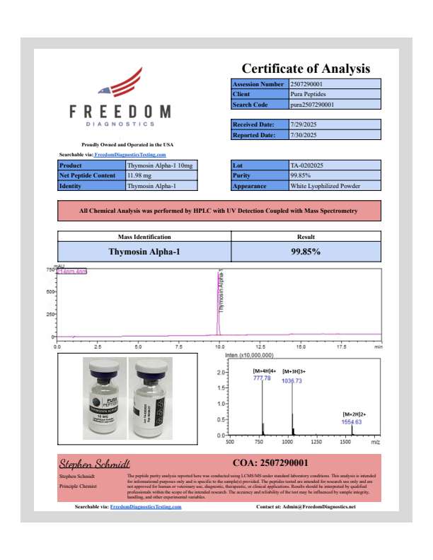 Thymosin Alpha-1 Thymosin Alpha-1